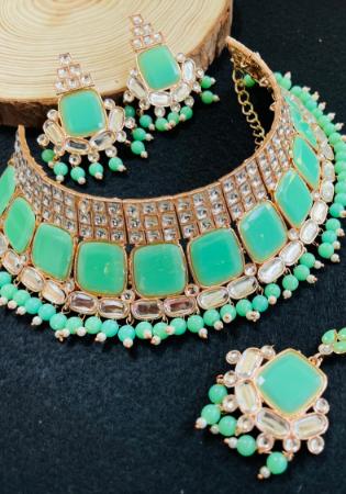 Picture of Wonderful Light Sea Green Necklace Set