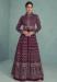 Picture of Gorgeous Georgette Maroon Anarkali Salwar Kameez