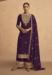 Picture of Appealing Georgette Purple Straight Cut Salwar Kameez