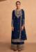 Picture of Georgette Midnight Blue Straight Cut Salwar Kameez