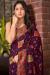 Picture of Magnificent Cotton & Silk Purple Saree