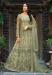 Picture of Enticing Net Tan Anarkali Salwar Kameez