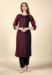 Picture of Rayon & Cotton Medium Violet Red Kurtis And Tunic