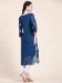 Picture of Fine Georgette Dark Slate Blue Kurtis & Tunic