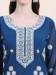 Picture of Fine Georgette Dark Slate Blue Kurtis & Tunic