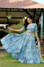 Picture of Pleasing Chiffon Sky Blue Lehenga Choli