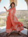 Picture of Stunning Rayon & Cotton Indian Red Readymade Gown