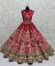 Picture of Resplendent Synthetic Light Coral Lehenga Choli