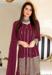 Picture of Georgette Medium Violet Red Straight Cut Salwar Kameez