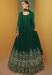 Picture of Georgette Forest Green Anarkali Salwar Kameez