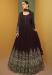 Picture of Beautiful Georgette Brown Anarkali Salwar Kameez