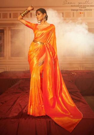 Picture of Superb Silk Tomato Saree