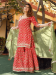 Picture of Delightful Cotton Indian Red Readymade Salwar Kameez