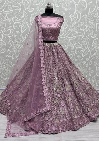 Picture of Comely Net Grey Lehenga Choli