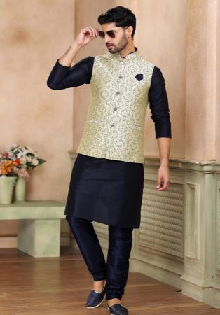 Picture of Shapely Silk Dark Slate Grey Kurtas