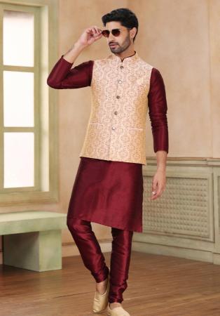 Picture of Ravishing Silk Brown Kurtas