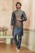 Picture of Taking Silk Slate Grey Kurtas