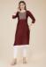 Picture of Wonderful Silk Maroon Kurtis & Tunic