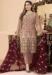 Picture of Georgette Rosy Brown Straight Cut Salwar Kameez