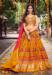 Picture of Statuesque Silk Dark Orange Readymade Lehenga Choli