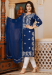 Picture of Pretty Cotton Midnight Blue Readymade Salwar Kameez