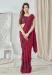 Picture of Nice Lycra Crimson Saree