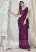 Picture of Sublime Lycra Purple Saree