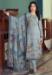 Picture of Satin Light Slate Grey Straight Cut Salwar Kameez