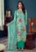 Picture of Delightful Satin Cadet Blue Straight Cut Salwar Kameez