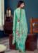 Picture of Delightful Satin Cadet Blue Straight Cut Salwar Kameez