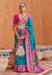 Picture of Charming Silk Dark Cyan Saree