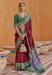 Picture of Lovely Silk Maroon Saree