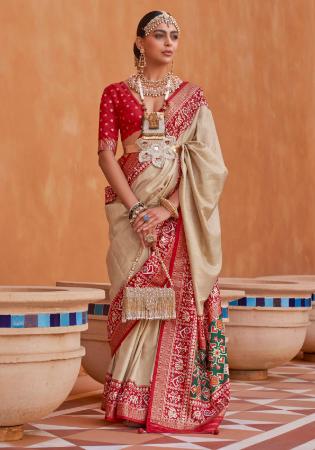 Picture of Admirable Silk Beige Saree