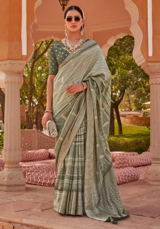 Picture of Sightly Silk Grey Saree