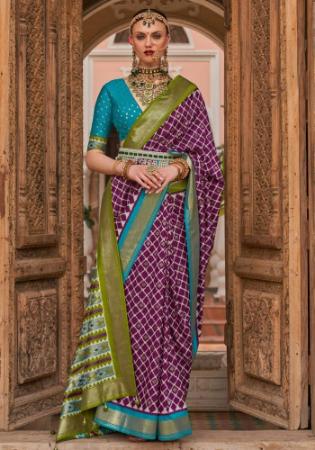 Picture of Classy Silk Purple Saree