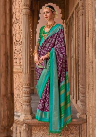 Picture of Fascinating Silk Medium Orchid Saree