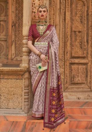 Picture of Grand Silk Rosy Brown Saree