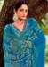 Picture of Cotton & Satin Teal Straight Cut Salwar Kameez