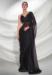 Picture of Stunning Georgette & Organza Black Saree