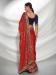 Picture of Fascinating Chiffon & Net Dark Red Saree