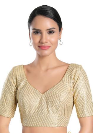 Picture of Sublime Silk Tan Designer Blouse