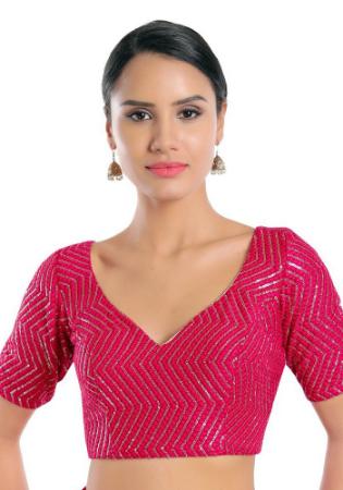 Picture of Splendid Silk Pink Designer Blouse