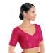 Picture of Splendid Silk Pink Designer Blouse