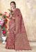 Picture of Superb Organza Rosy Brown Saree