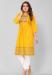 Picture of Pleasing Cotton Golden Kurtis & Tunic