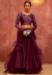 Picture of Shapely Satin & Silk Brown Lehenga Choli