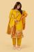 Picture of Ravishing Silk Golden Rod Straight Cut Salwar Kameez