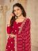 Picture of Marvelous Georgette Crimson Straight Cut Salwar Kameez