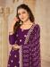 Picture of Taking Georgette Purple Straight Cut Salwar Kameez