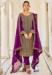 Picture of Radiant Georgette Purple Straight Cut Salwar Kameez